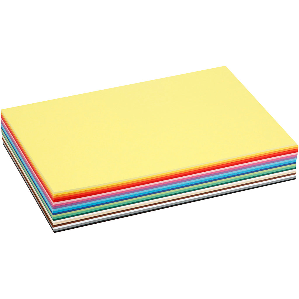carton coloré 21 x 29,7 cm 300 pièces 180 g multicolore