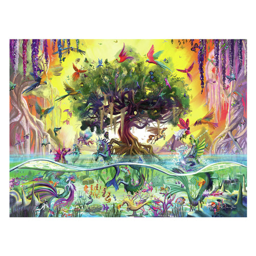 Ravensburger legpuzzel das einhorn aus dem see us frunde, 1500st.