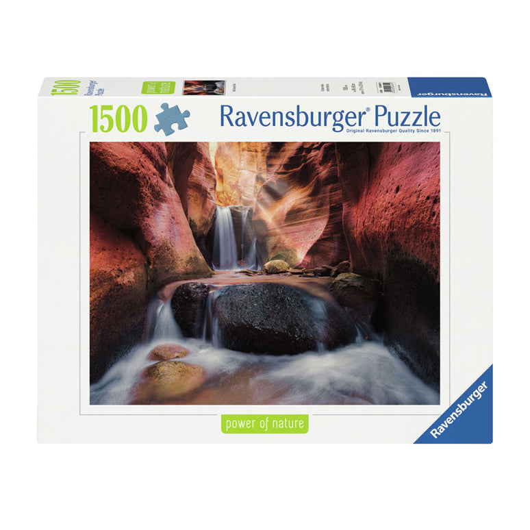 Ravensburger legpuzzel der wasserfall in de rode kloof, 1500e.