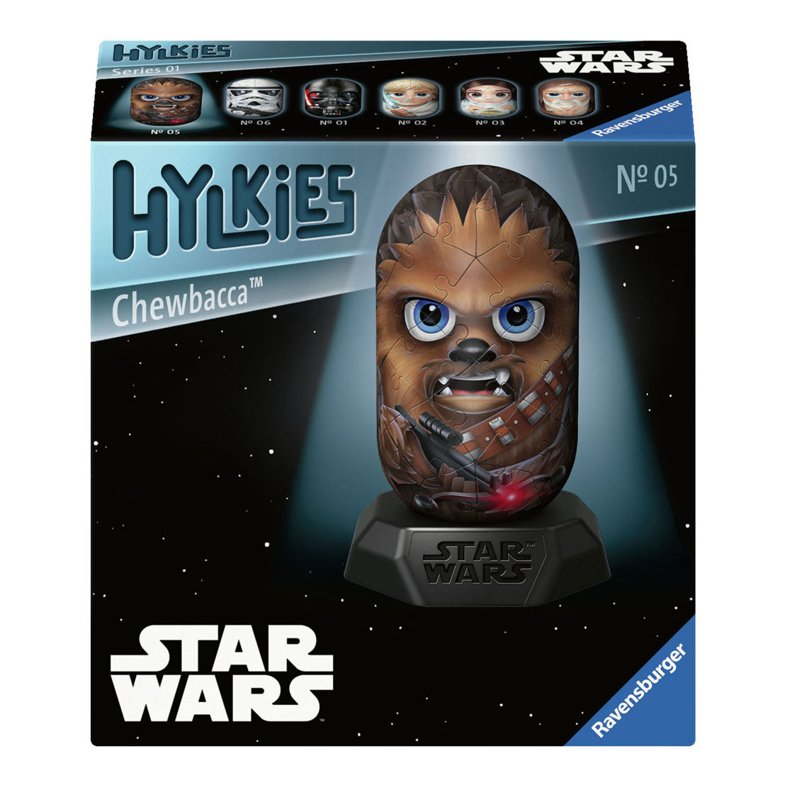 Ravensburger 3d puzzel hylkies star wars Chewbacca, 54st.
