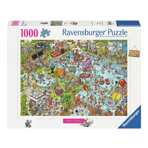 Ravensburger legpuzzel holiday resort 3: the pool, 1000st.