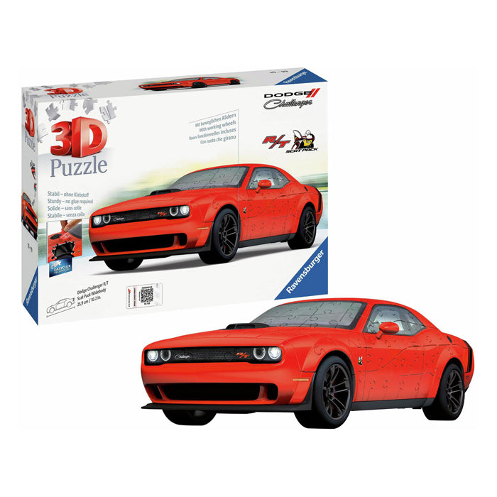 Ravensburger 3d puzzel dodge chall.rt scat pack, 108st.