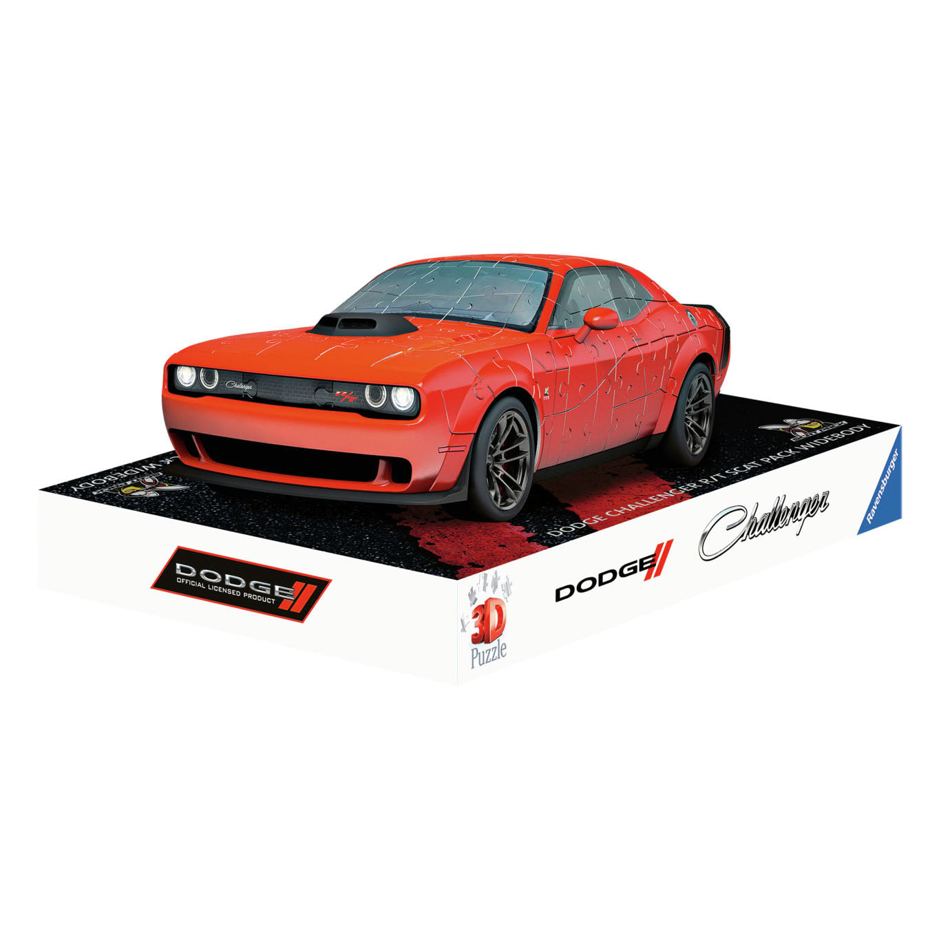 Ravensburger 3d puzzel dodge chall.rt scat pack, 108st.