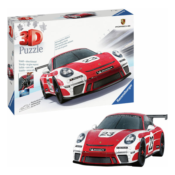 Ravensburger 3d puzzel porsche 911 gt3 cup salzburg design, 108st.