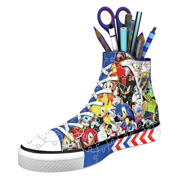 Ravensburger 3d puzzel pennenbak sonic de egel, 108st.