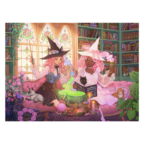 Ravensburger legpuzzel xxl enchanting library, 200st.