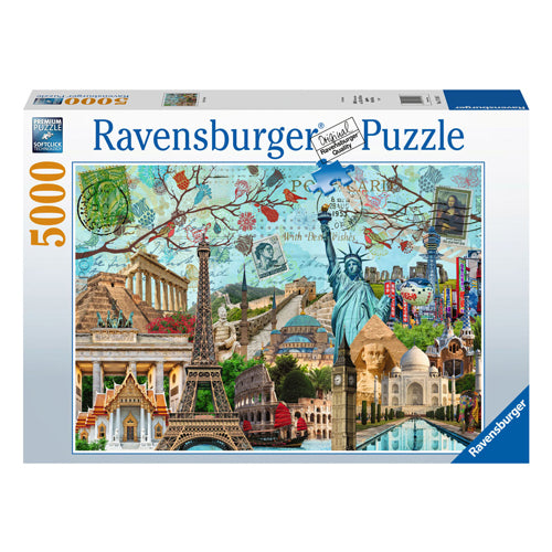 Ravensburger legpuzzel grote stad collage, 5000st.