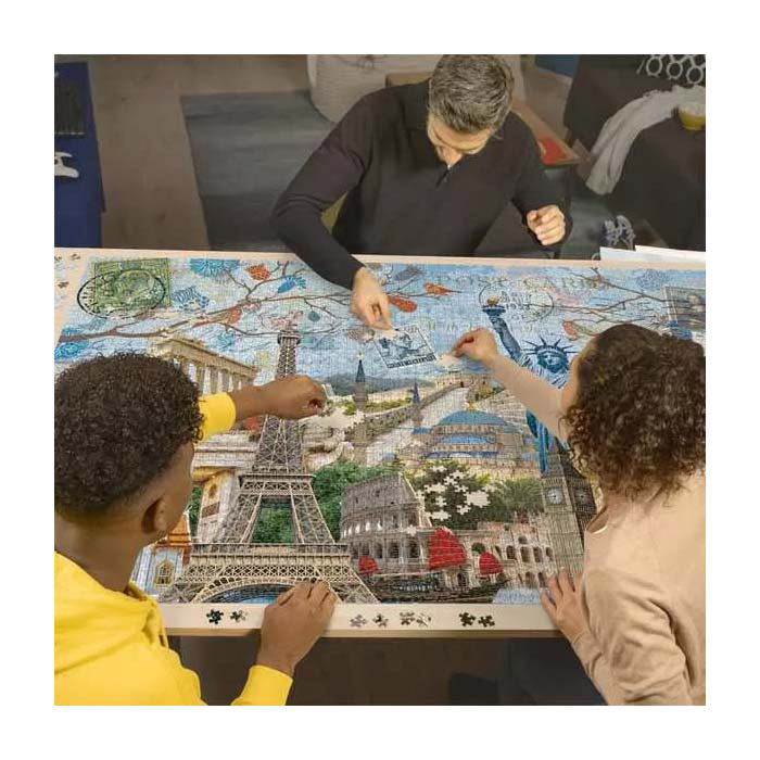 Ravensburger legpuzzel grote stad collage, 5000st.