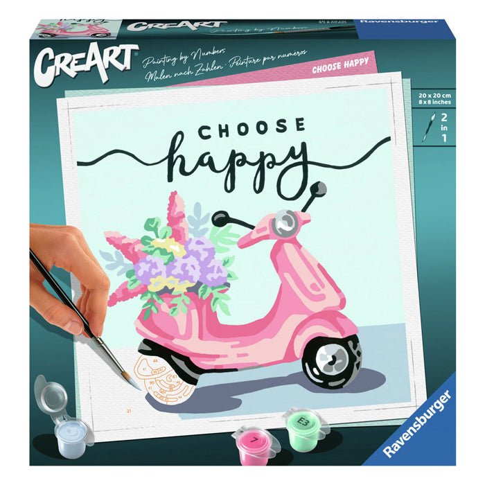 Ravensburger creart schilderen op nummer - kies gelukkig