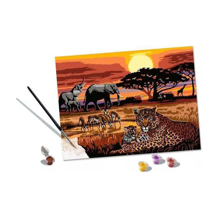 Ravensburger creart schilderen op nummer - savannelandschappen