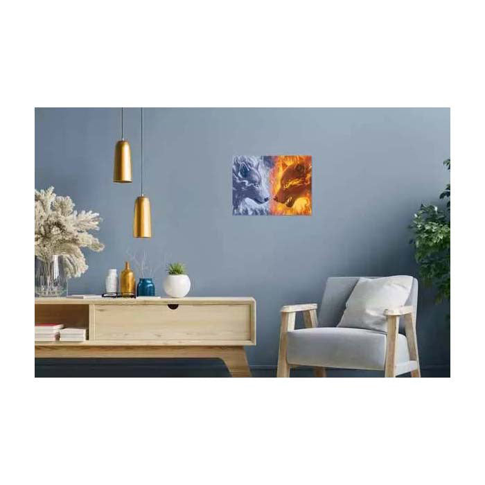 Ravensburger creart schilderen op nummer - vuur en ijs