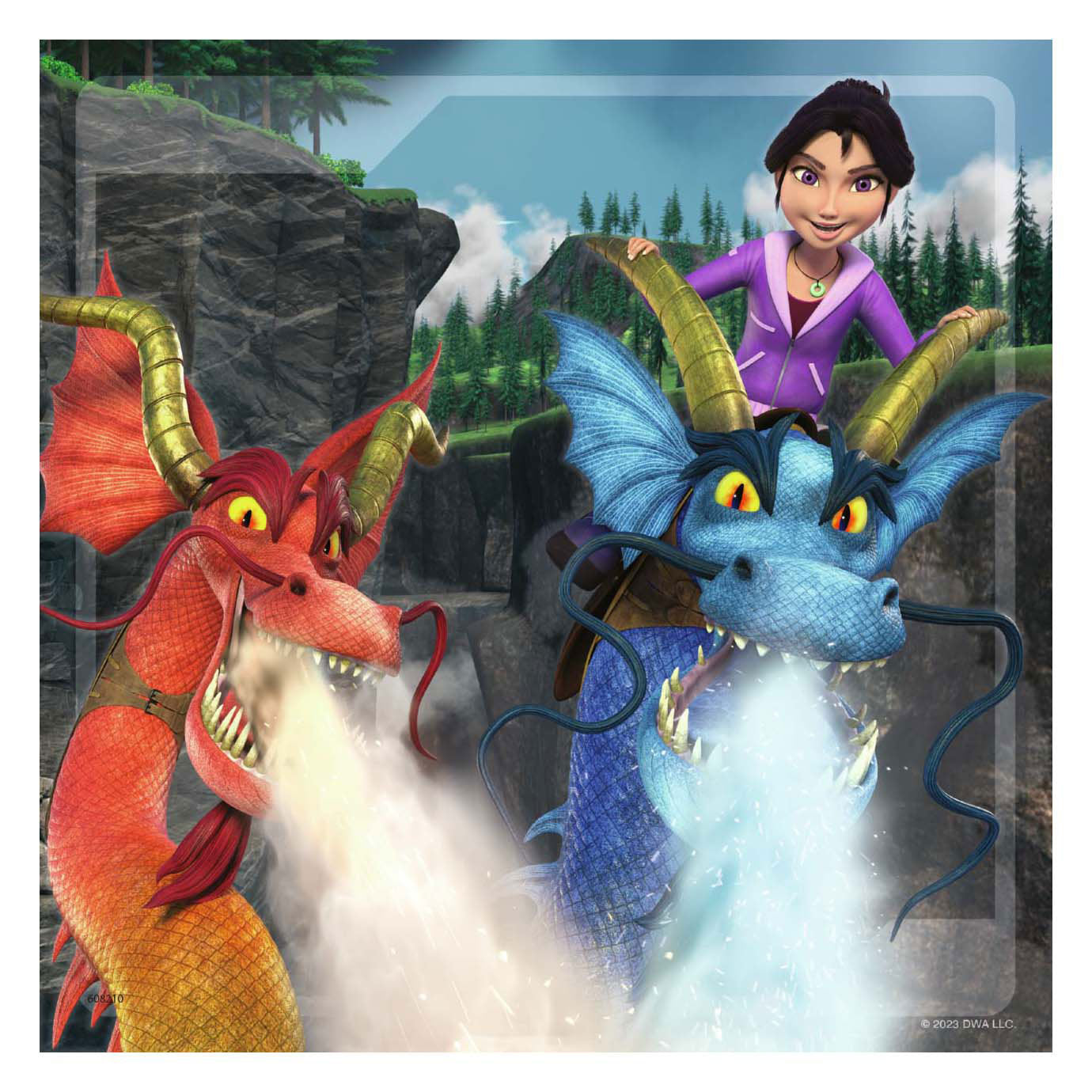 Ravensburger draken de negen rijken legpuzzel, 3x49st.