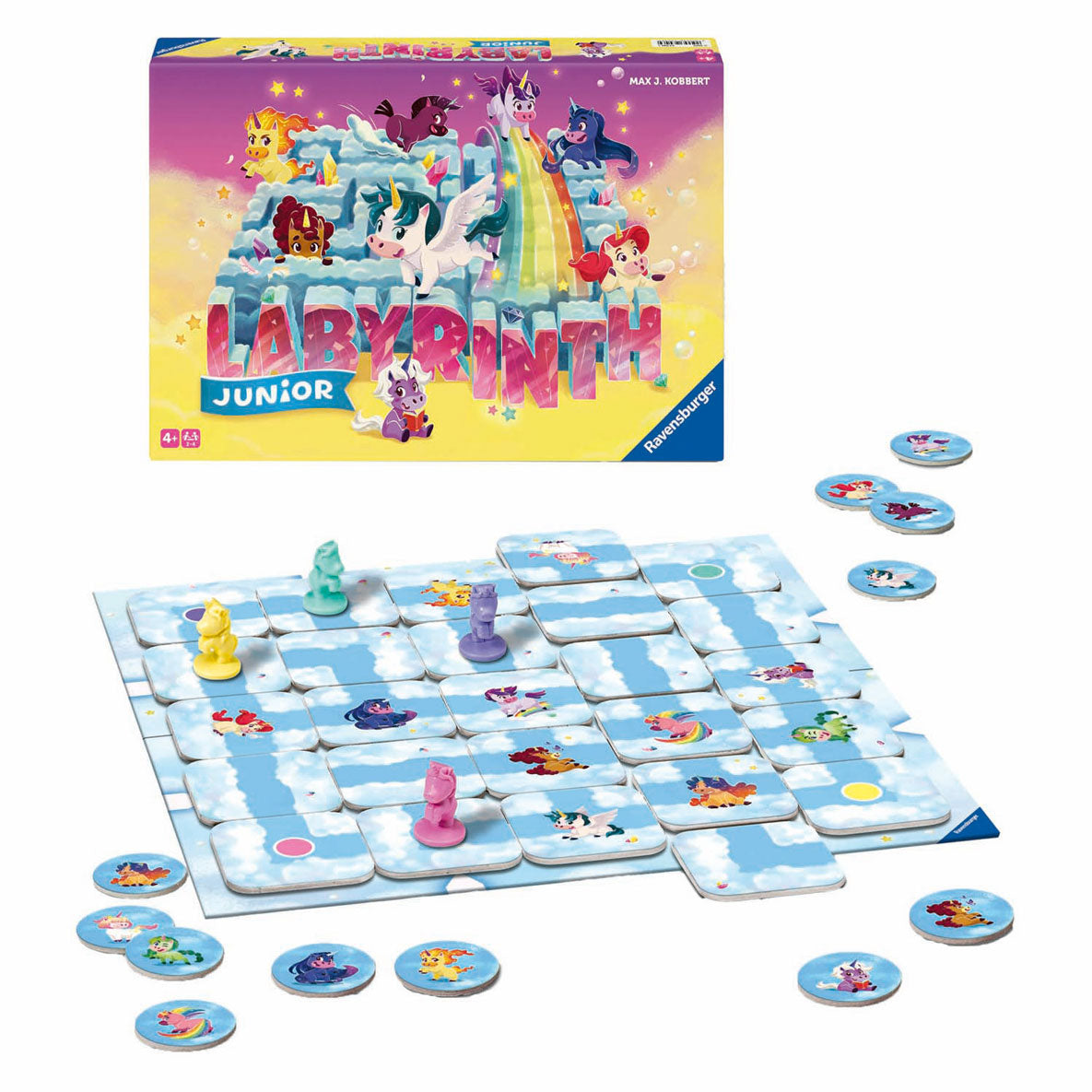 Ravensburger junior labyrint bordspel eenhoorn