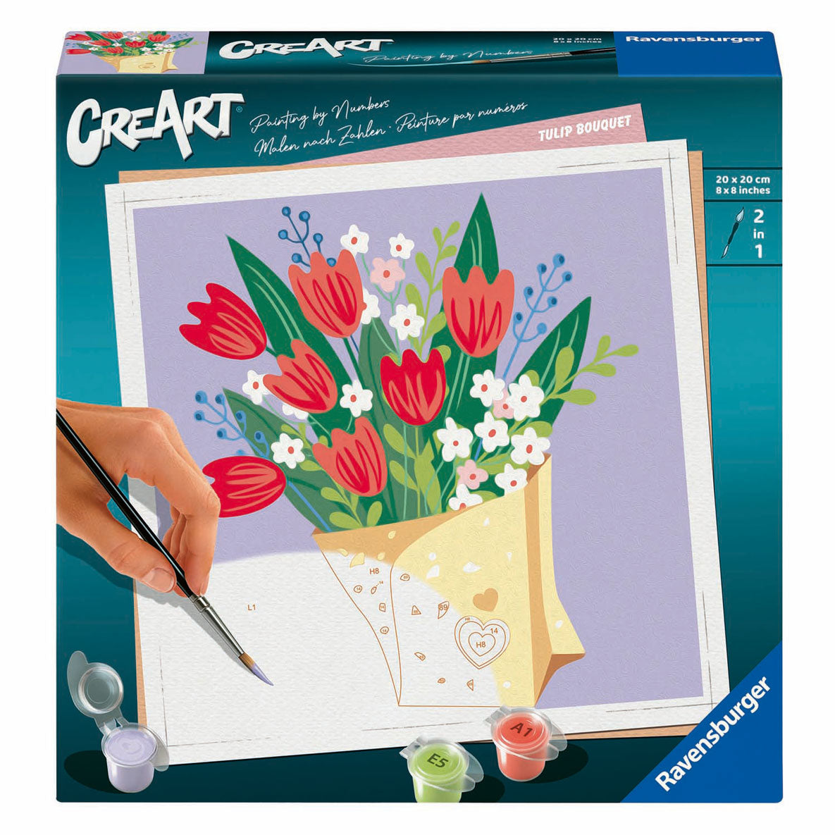 Ravensburger creart schilderen op nummer - tulpen boeket