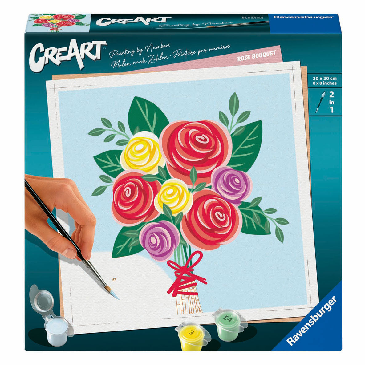 Ravensburger creart schilderen op nummer - rozenboeket