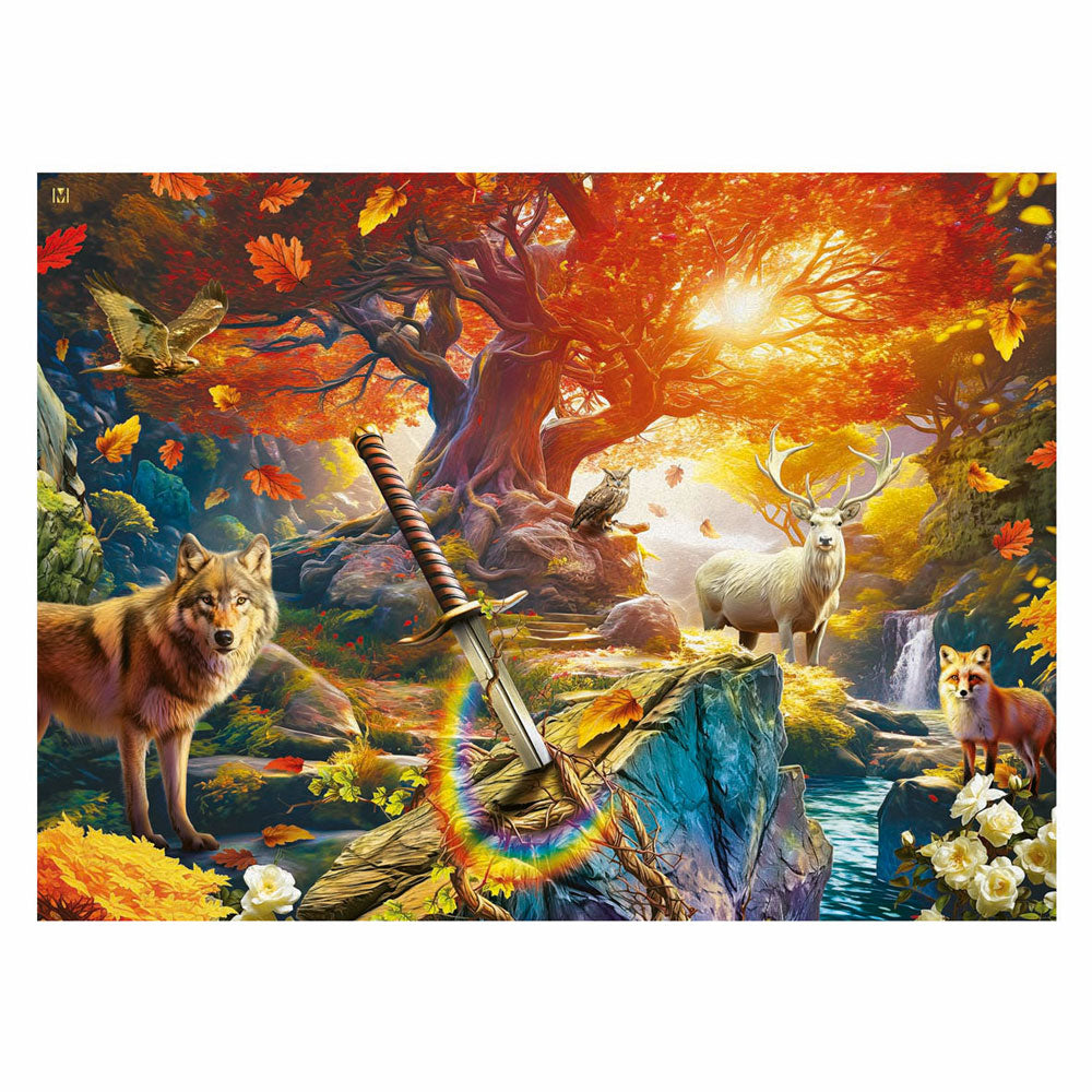 Ravensburger legpuzzel het bos van excalibur, 500st.