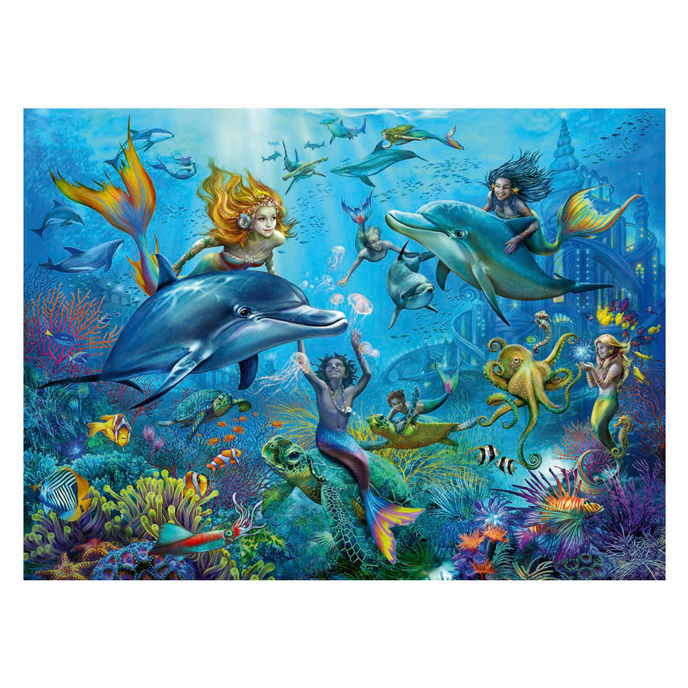 Ravensburger legpuzzel xxl zeemeermin, 100st.