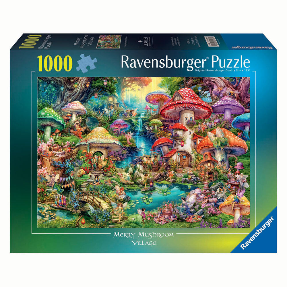 Ravensburger puzzel vrolijk paddenstoelendorp 1000 stukjes