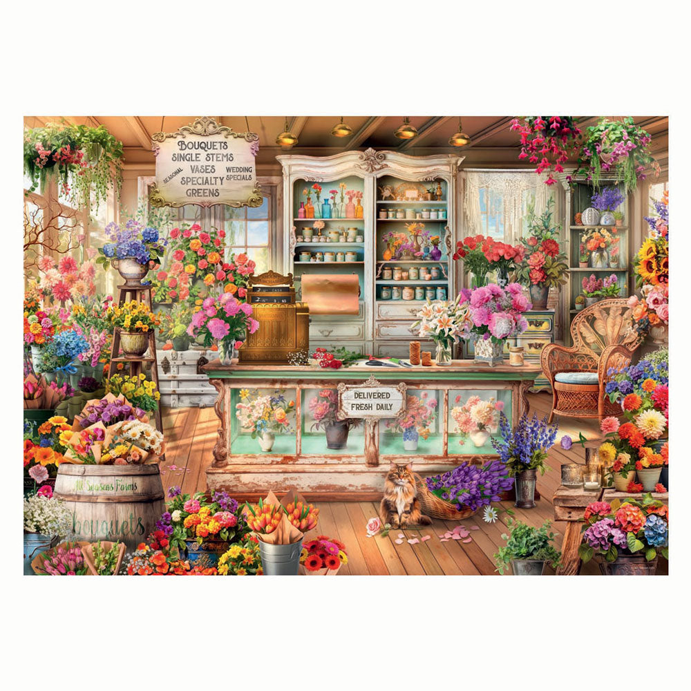 Ravensburger puzzel alle seizoenen bloemenwinkel 1000 stukjes