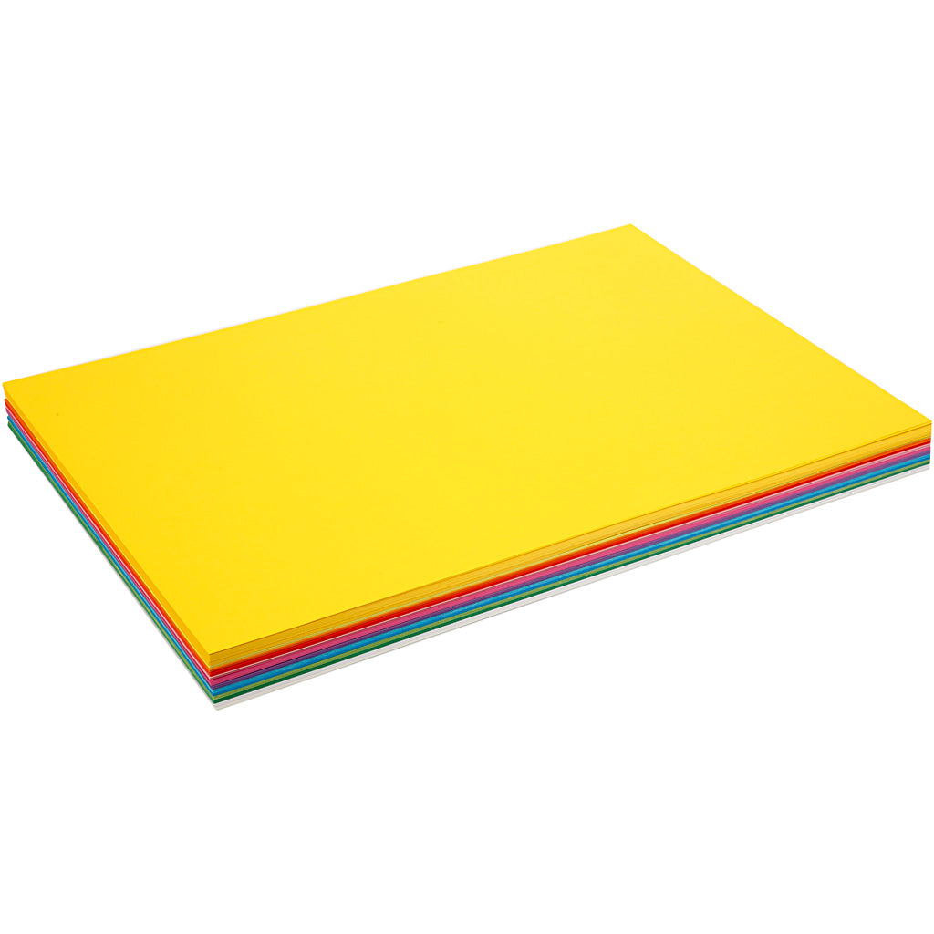 Lentekarton, a2, vel 420x594 mm, 180 gr, diverse kleuren, 20 div vellen 1 doos