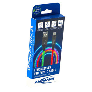 Usb kabel c verlicht | 8 stuks