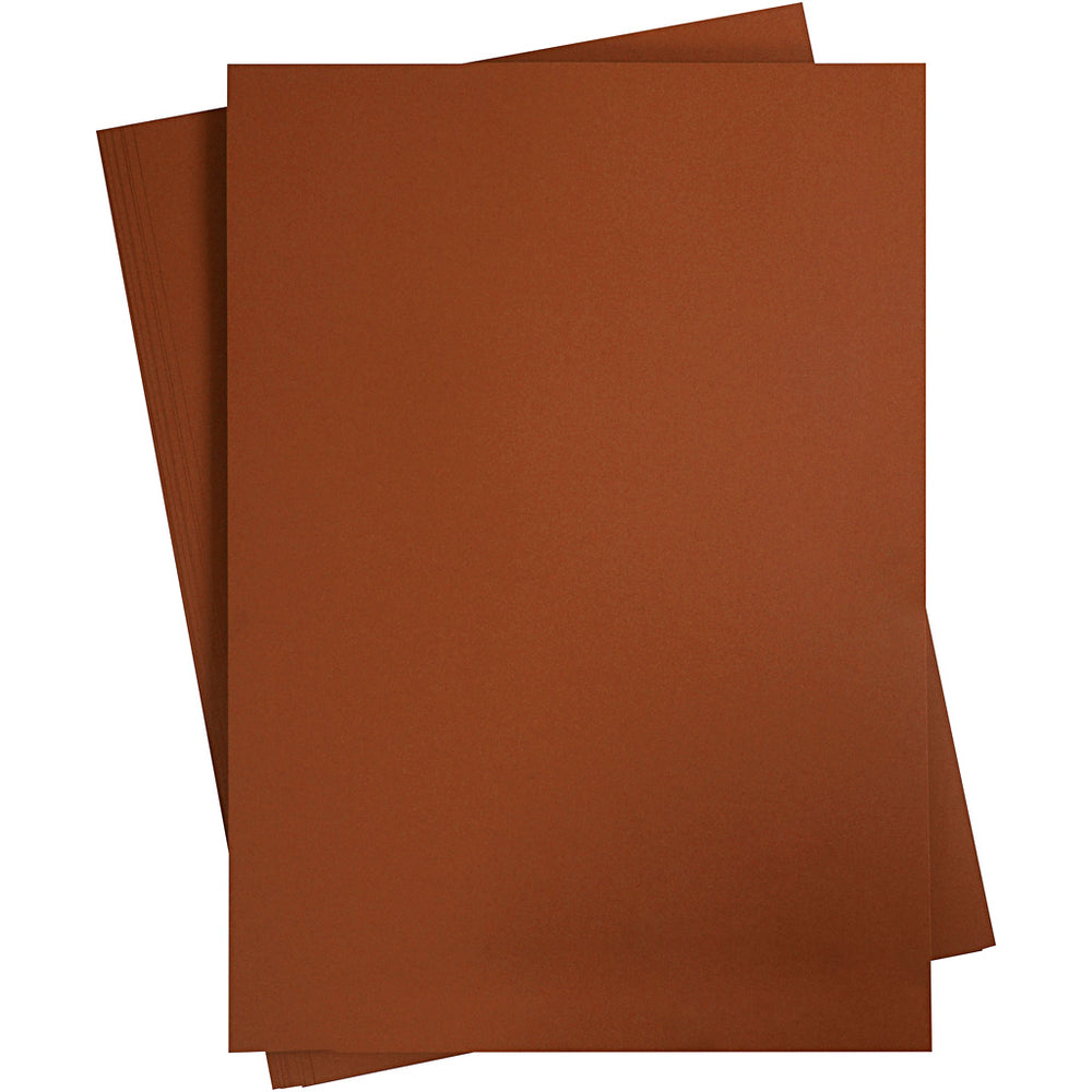 Gekleurd karton, a2, vel 420x594 mm, 180 gr, donkerbruin, 10 vel 1 doos
