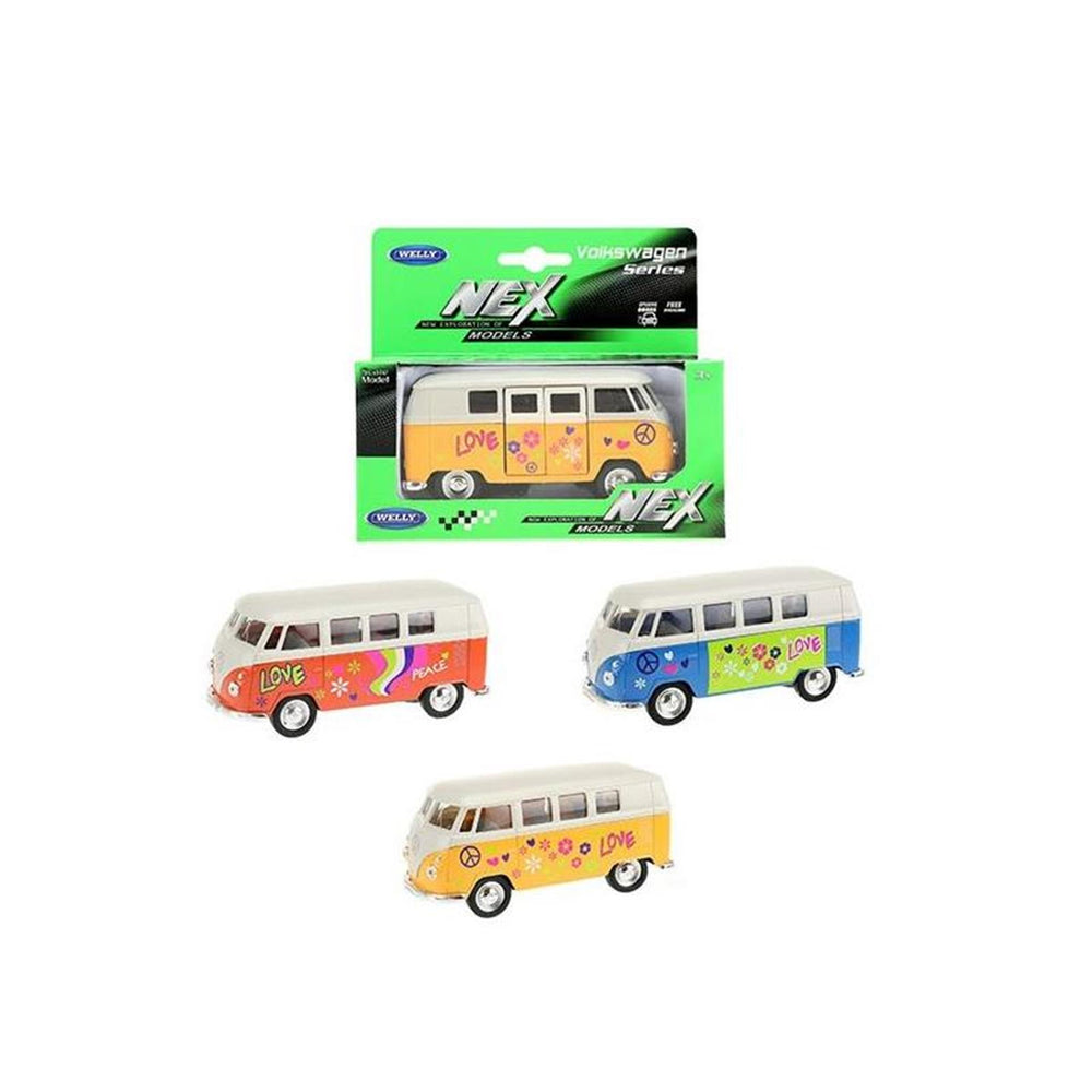 Toi-toys welly volkswagen 1963 bus met print
