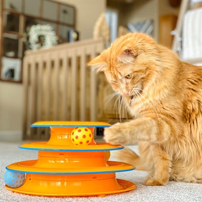 Petstages toren van rekken oranje