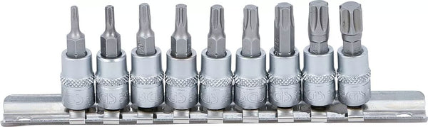 Bgs technic bit insert set 1 4 torx t10 - t50 9 pcs.