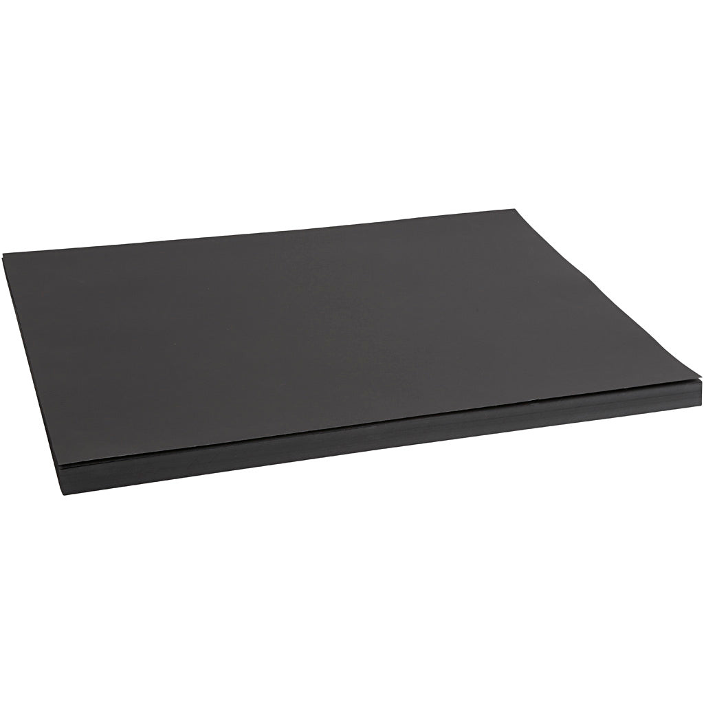Gekleurd karton, a2, vel 420x594 mm, 200 gr, zwart, 100 vel 1 doos