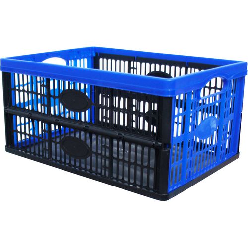 Inklapbare transportbak viso 30 liter blauw