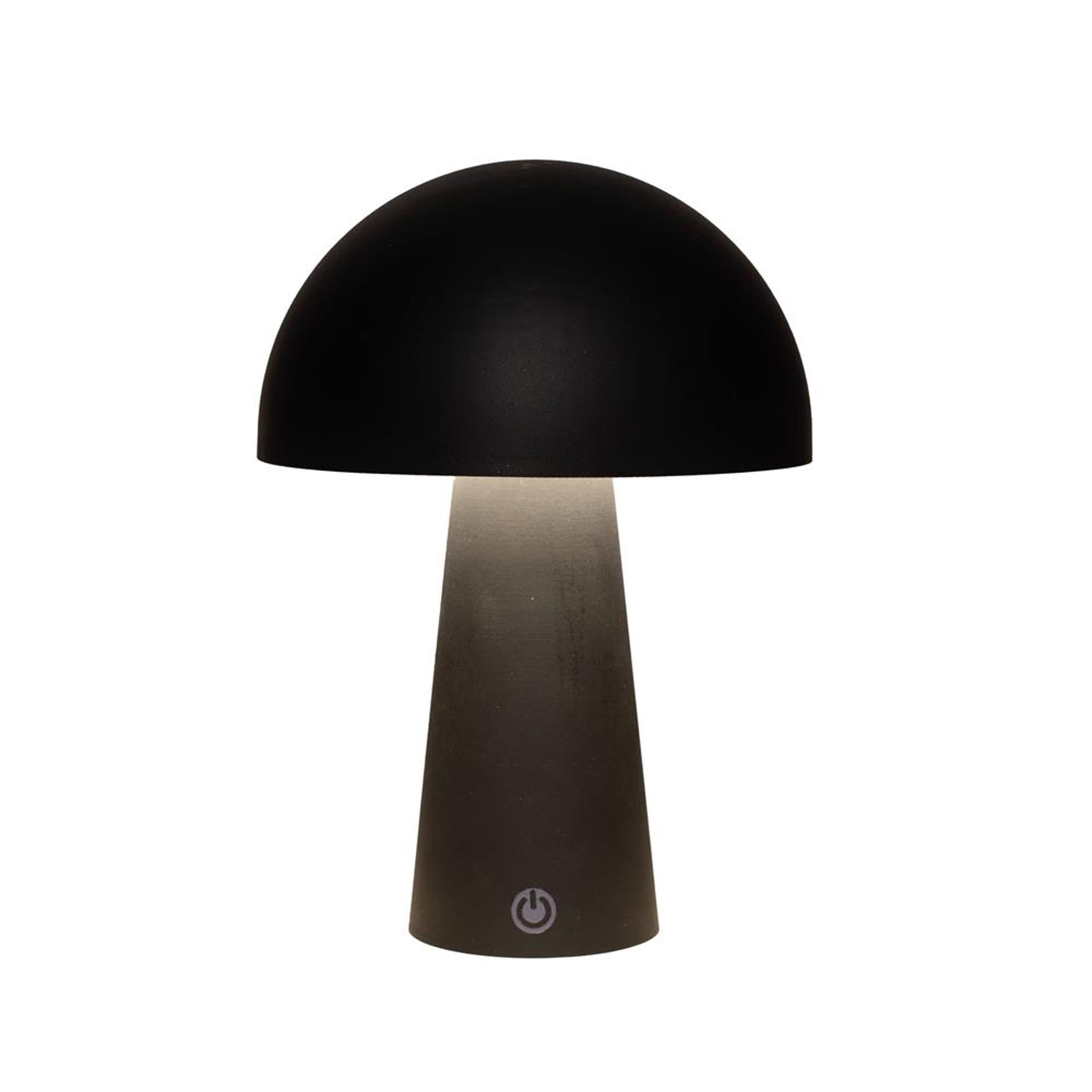 Anna's collection led tafellamp rond zwart 15x15x21cm