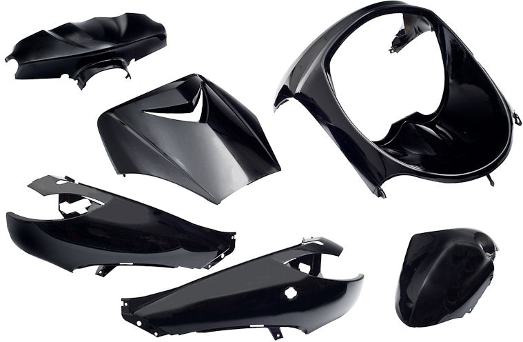 Edge plaatset 6-delig voor peugeot vivacity tot bouwjaar 2008 - zwart metallic