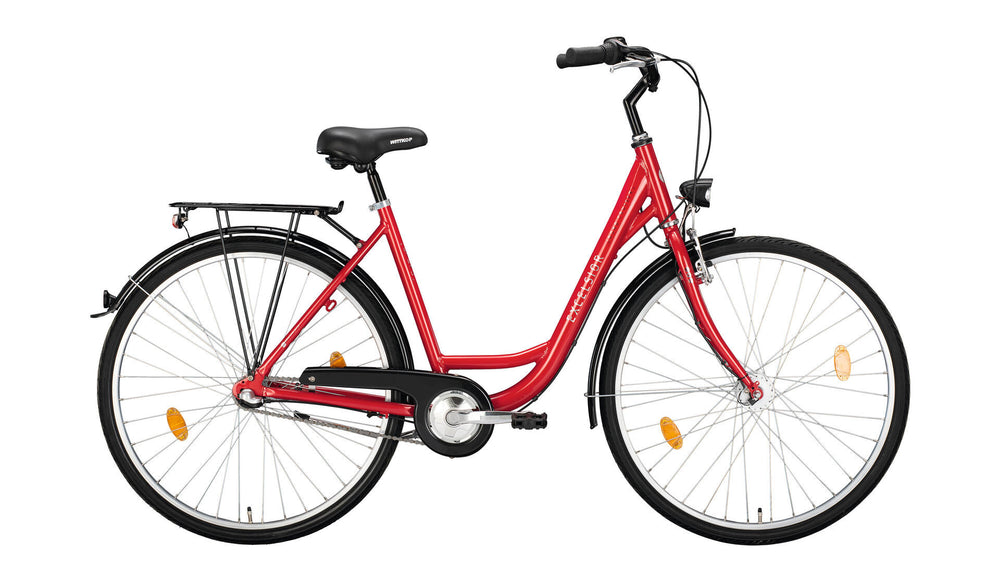 Excelsior stadsfiets road cruiser alu nd (#1) bike excels.road cruiser alu nd 26 43 3sp cb red