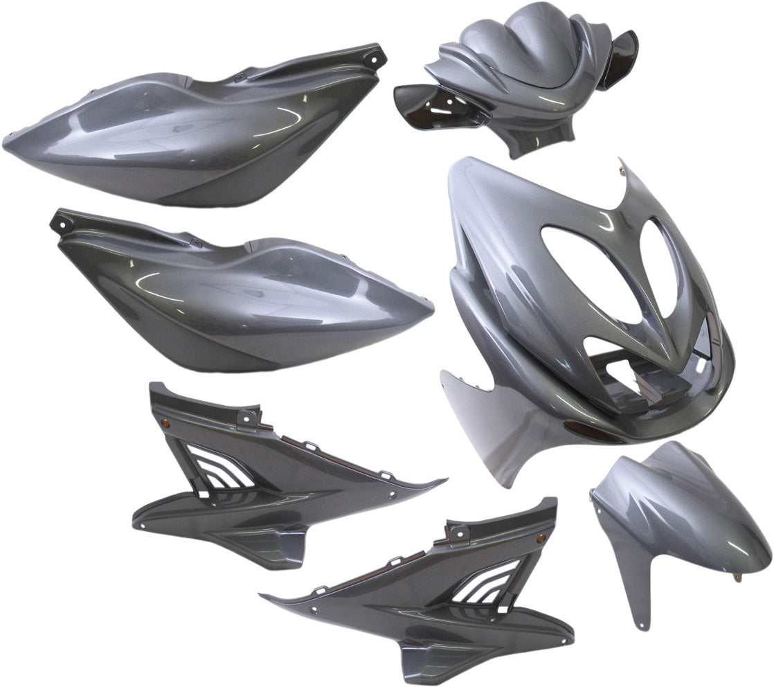 Rand Plaatset Aerox tot bj. 2014 9 delig antraciet glans