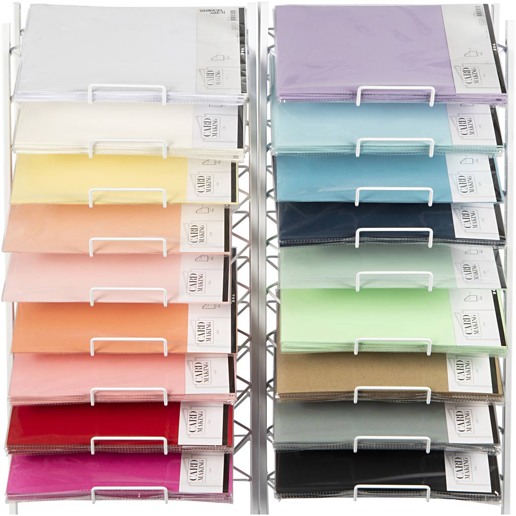 Karton, a4, vel 210x297 mm, 210+220 gr, diverse kleuren, 18x10 doos 1 doos