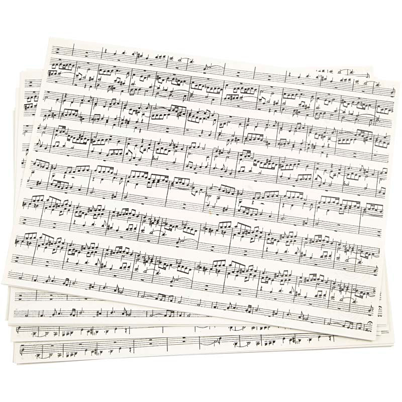 Https: www.cchobby.nl kraft-papier-met-print-muzieknoten-a4-vel-210x297-mm-100-gr-10-vel-1-doos
