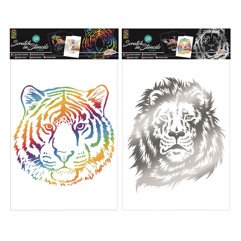 Grafix a4 scratch in stencils 2 vel