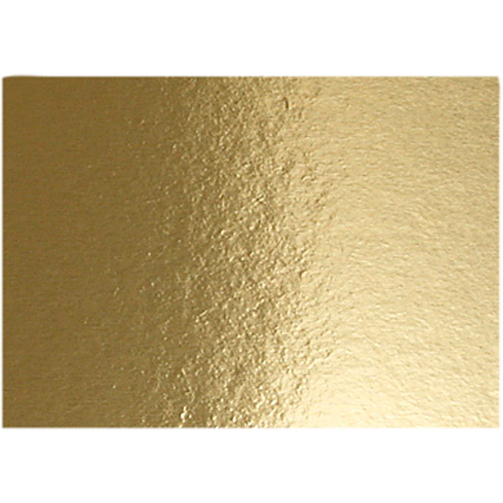 Metallic foliekarton, a4, vel 210x297 mm, 280 gr, goud, 10 vel 1 doos