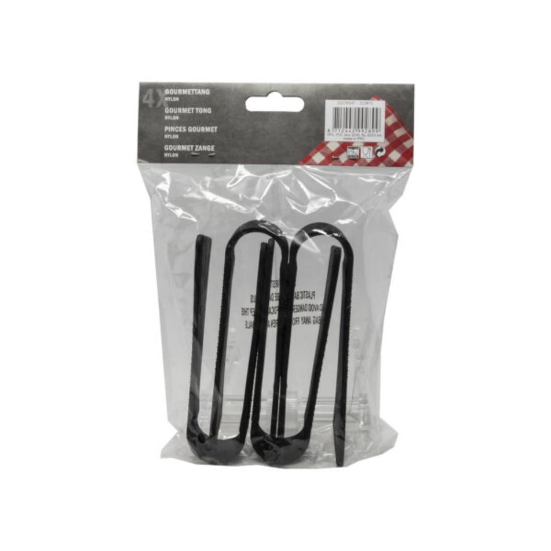 Kitchen tools gourmet tangen 14cm zakje a 4 stuks