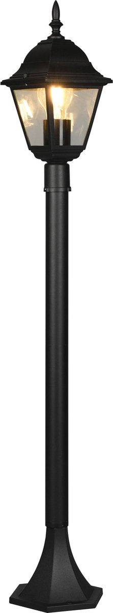 Trio livenza - paalverlichting - zwart mat - excl. 1x e27 4w - buitenverlichting - ip44