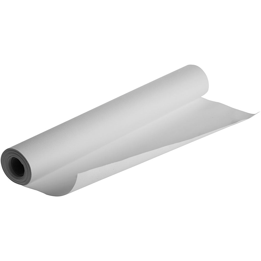 Canvas op rol, b: 50 cm, 380 gr, wit, 5 m 1 rol
