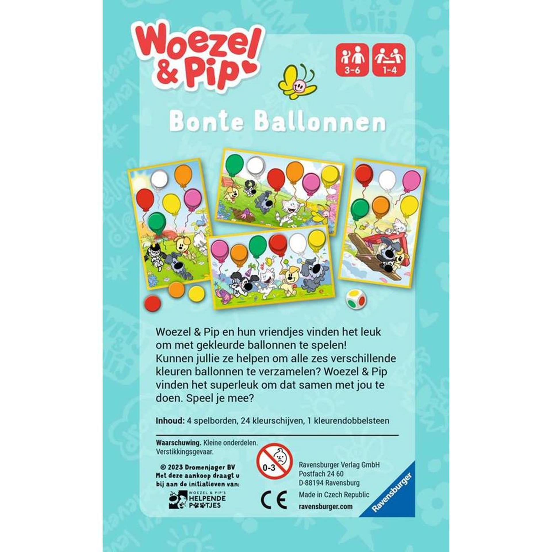 Ravensburger woezel pip bonte ballonnen