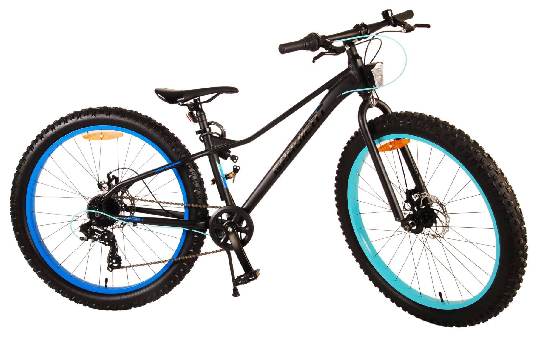 Volare gradiënt kinderfiets – jongens – 26 inch – zwart blauw – 7 versnellingen – prime collectie