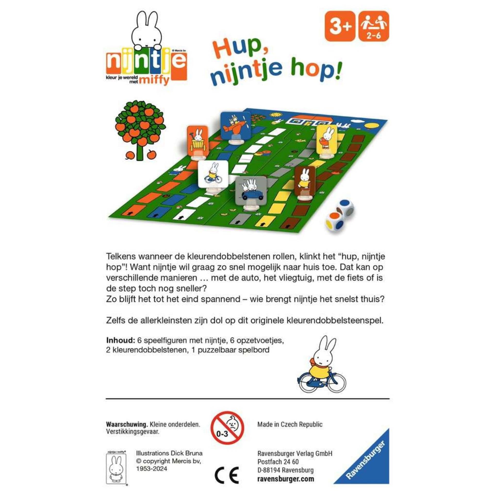 Ravensburger hup nijntje hop dobbelspel