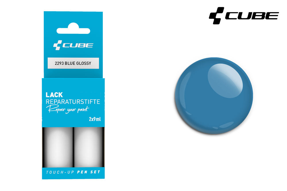 Cube touch-up pen set blue glossy | #2334