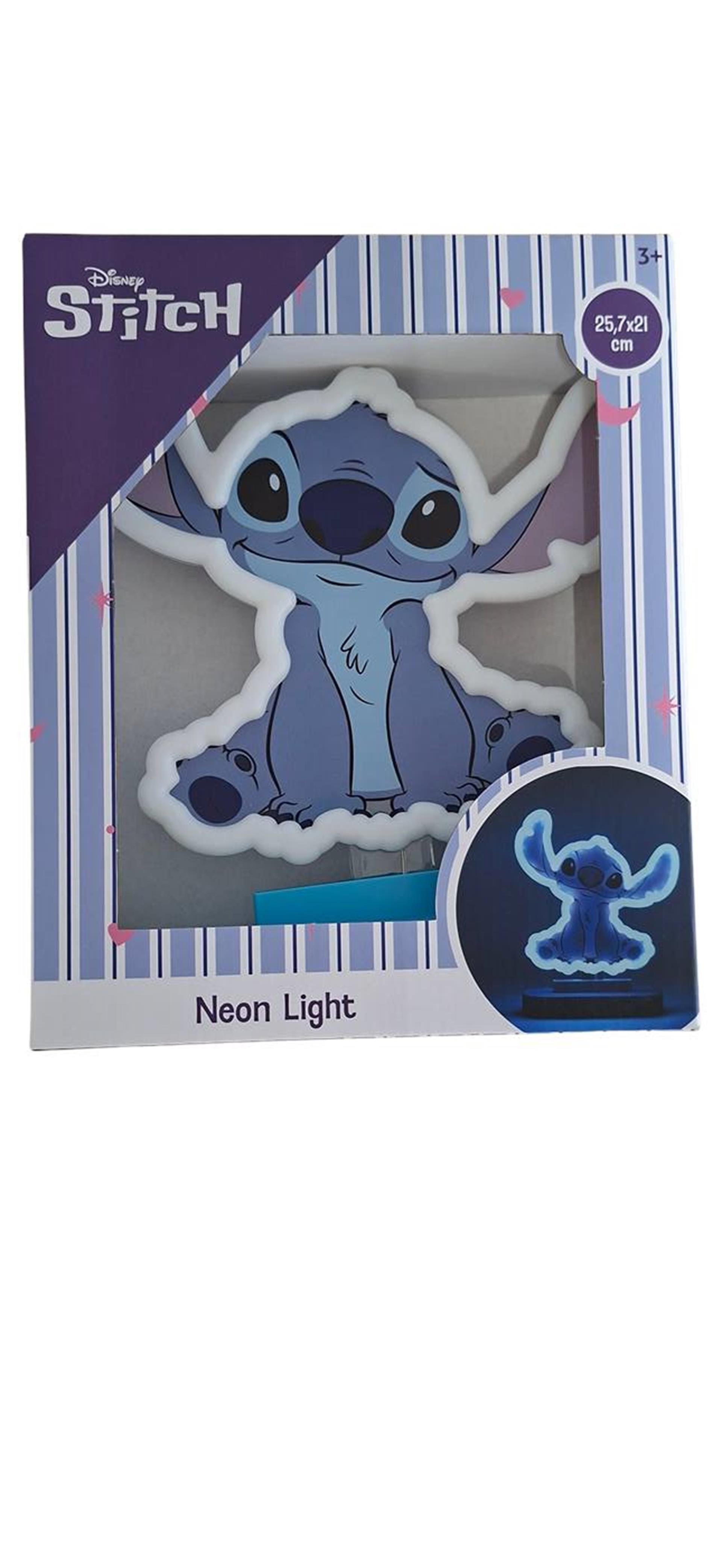 Z1 stitch neon tafellamp 25x22cm werkt op 3xaa batterijen