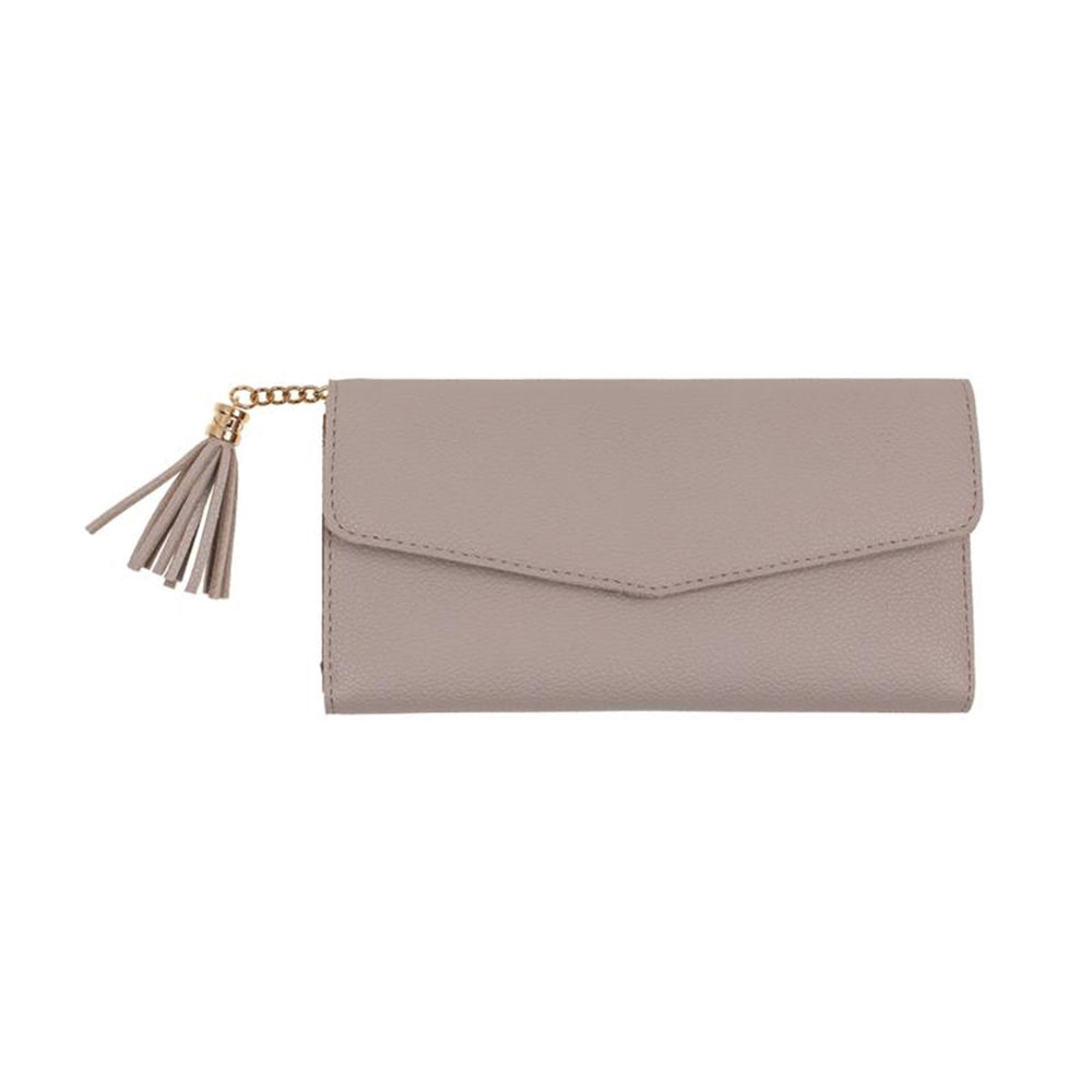 Ootb portemonee kunstleder elegant met rits 19x9,5cm