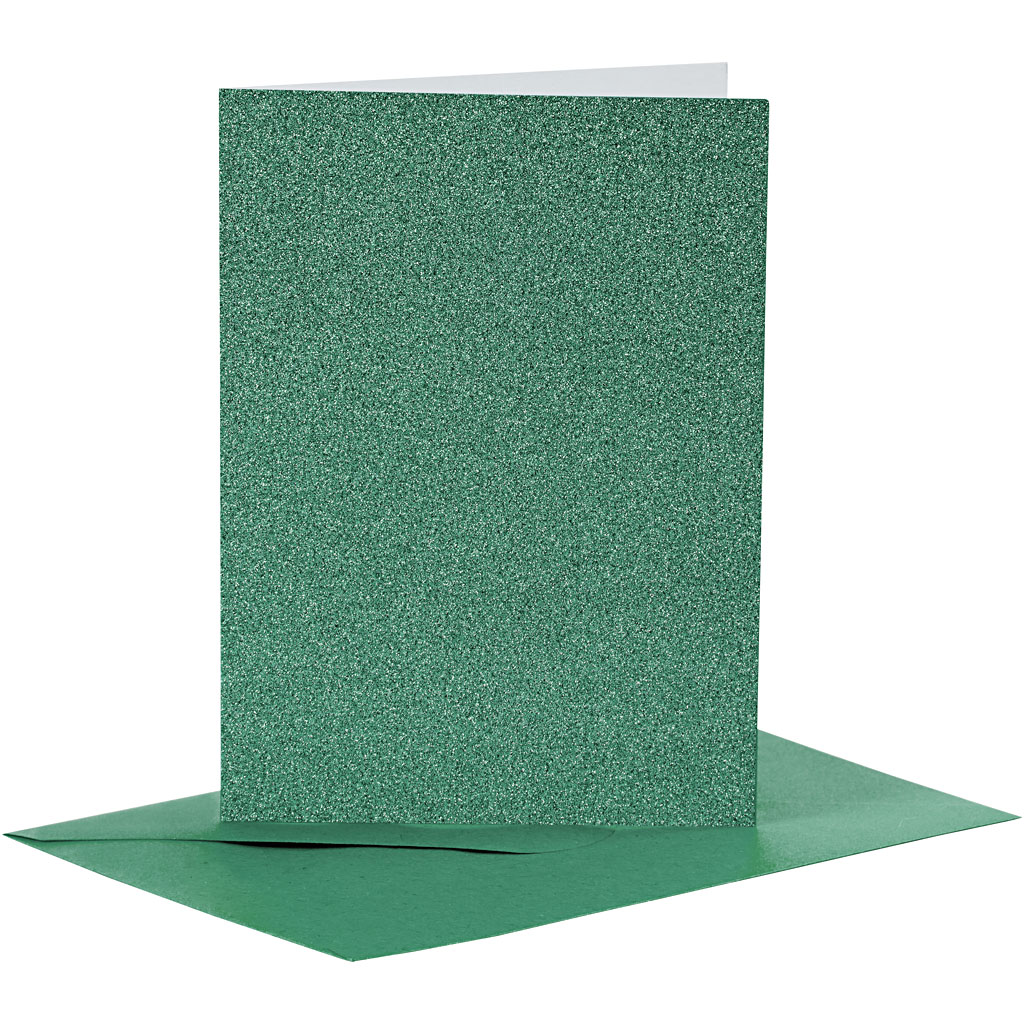 Creativ company https: www.cchobby.nl kaarten-en-enveloppen-afmeting-kaart-10-5x15-cm-afmeting-envelop-11-5x16-5-cm-glitter-110-250-gr-groen-4-set-1-doos