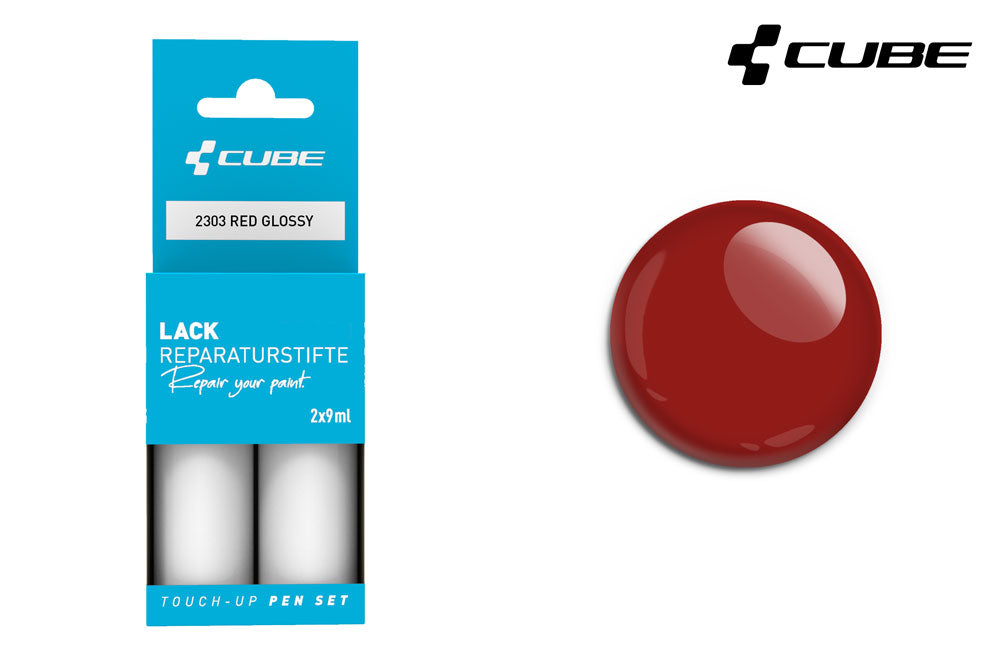 Cube touch-up pen set red glossy | #2387